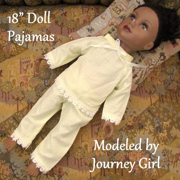 DOLL PAJAMAS SLIM 18" DOLL PJs fit JOURNEY GIRLS, MGA BEST FRIENDS CLUB BFC, NEW - Picture 4 of 6
